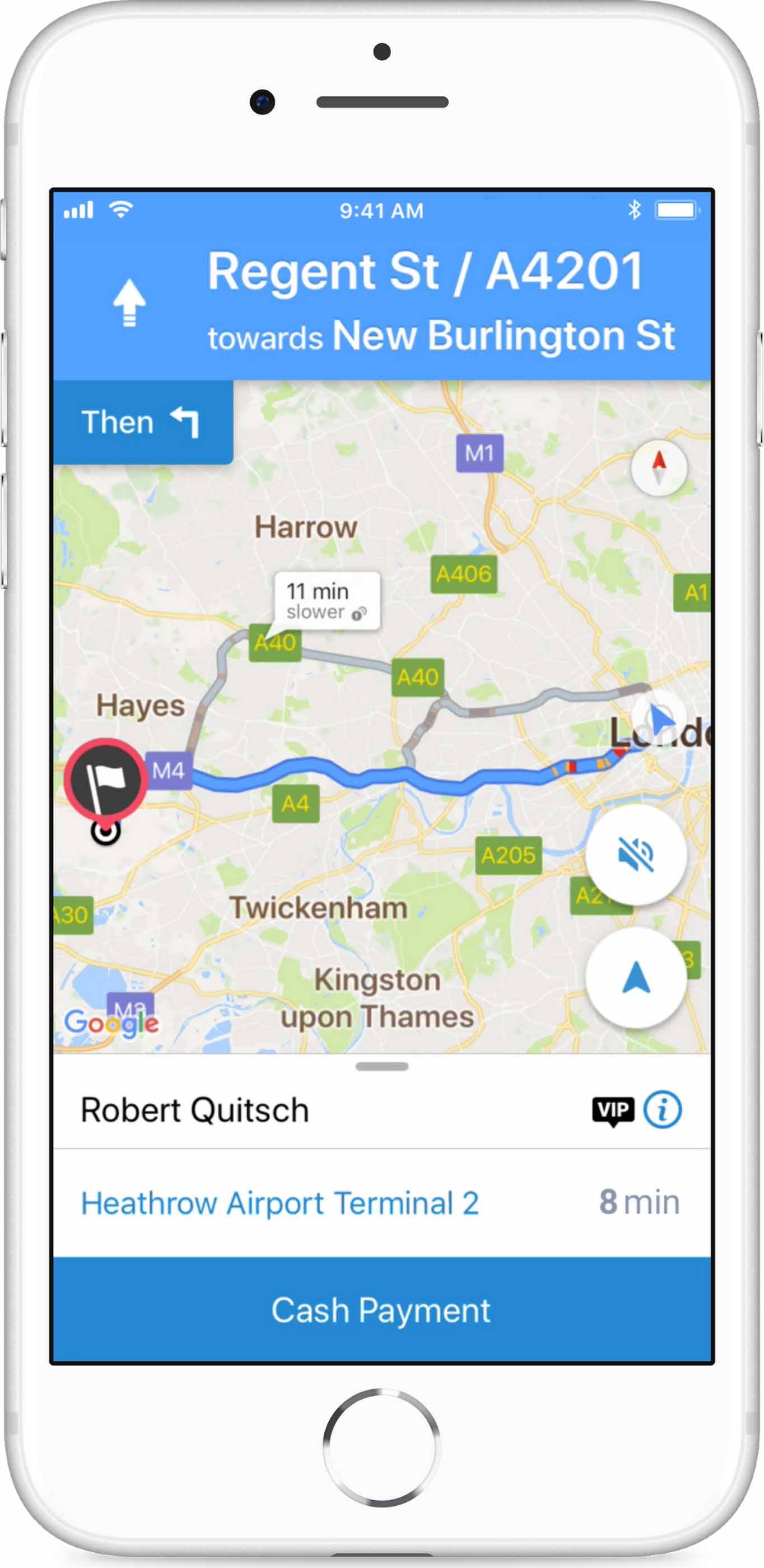 Aplicaciones como mytaxi navigation usan datos de Google Maps Platform