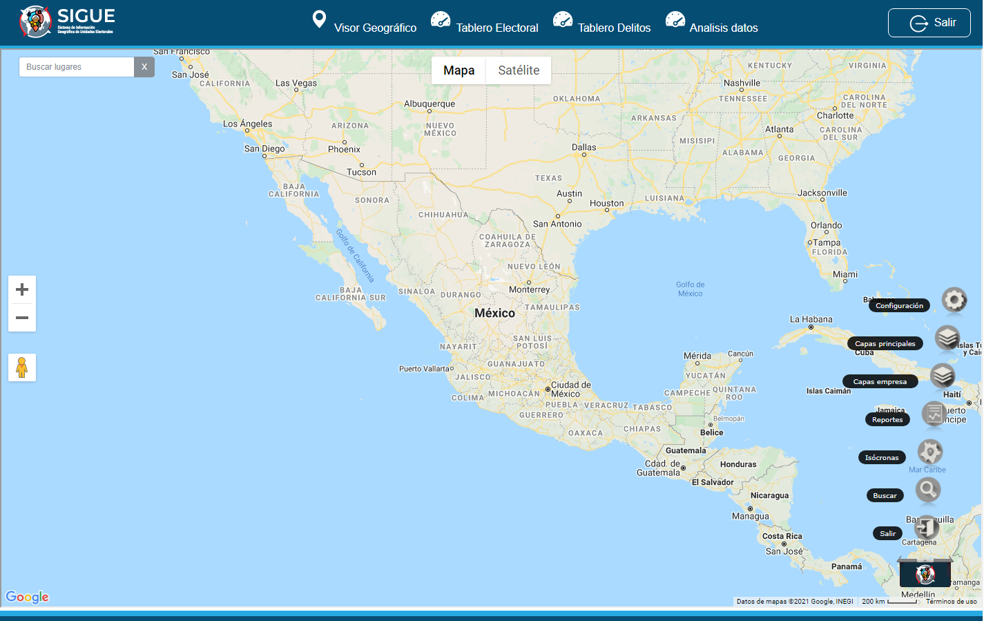SIGUE - UI/UX + Google Maps Platform