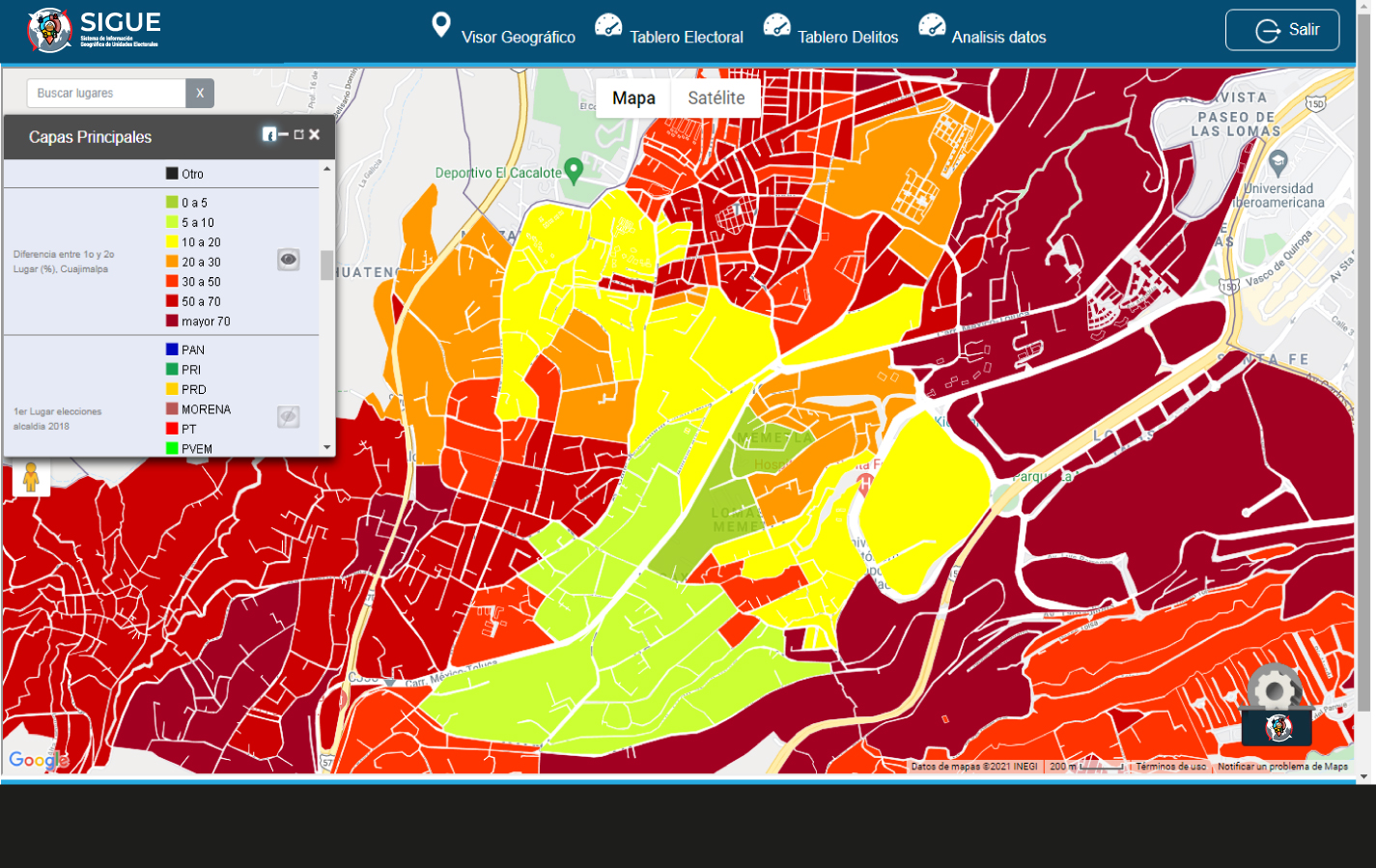 SIGUE - Sistema de Información Geográfico de Unidades Electorales | by BSI | BSIGEONET